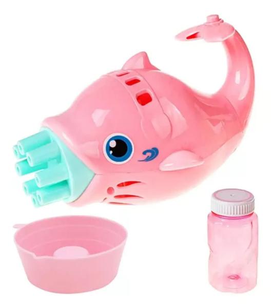 Golfinho Lança Bolhas Art Brink - Zein Zb853 Cor Rosa verde Imagem de Golfinho Lança Bolhas Art Brink - Zein Zb853 Cor Rosa verde