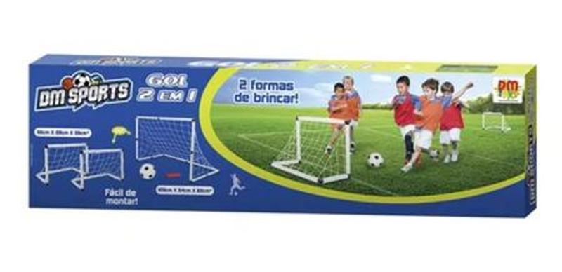 Imagem de Golzinho Bola Futebol Infantil para criança 2 em 1 Dm - Dm TOys