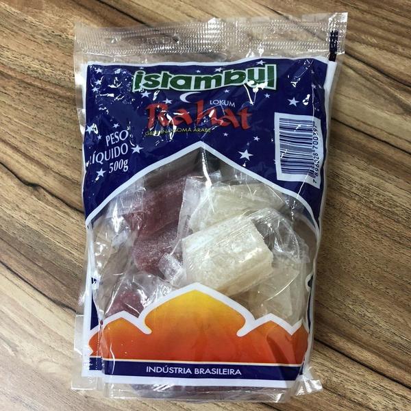 Goma Árabe Mista (Branca E Vermelha) Rahat Istambul 500G Imagem de Goma Árabe Mista (Branca E Vermelha) Rahat Istambul 500G