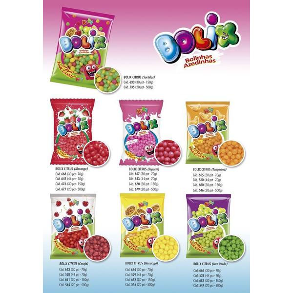 Goma bolix kuky azedinha 70g sabor maracuja - KUKY CONFEITOS Imagem de Goma bolix kuky azedinha 70g sabor maracuja