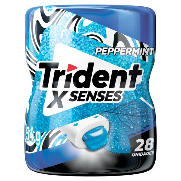 Imagem de Goma de Mascar Peppermint Trident X Senses 28 Unidades 54g