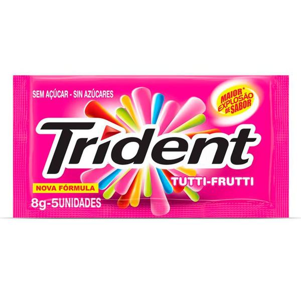 Imagem de Goma de Mascar Trident Tutti-Frutti 32g com 4 Unidades