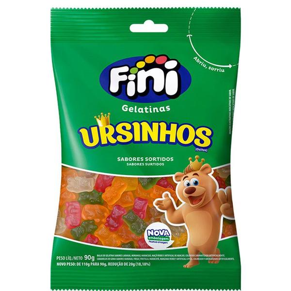 Goma Gelatina Fini 90g Ursinhos Imagem de Goma Gelatina Fini 90g Ursinhos
