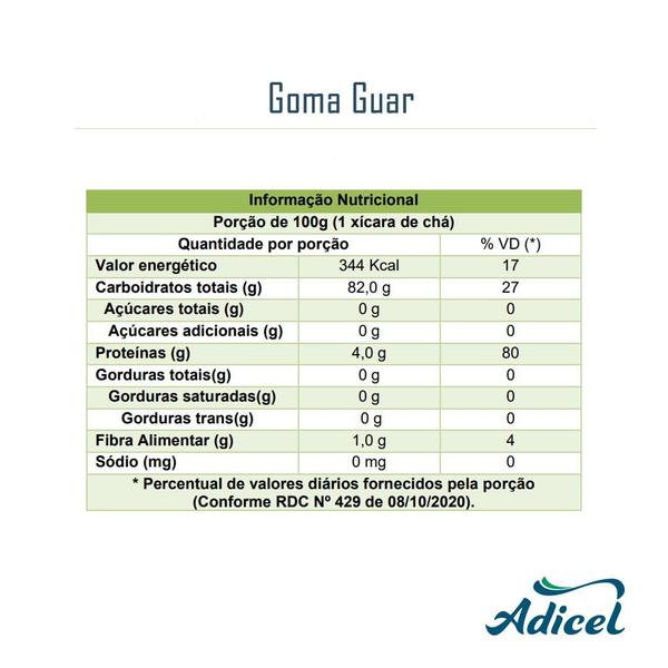 Imagem de Goma Guar Espessante Sem Glúten - 500g