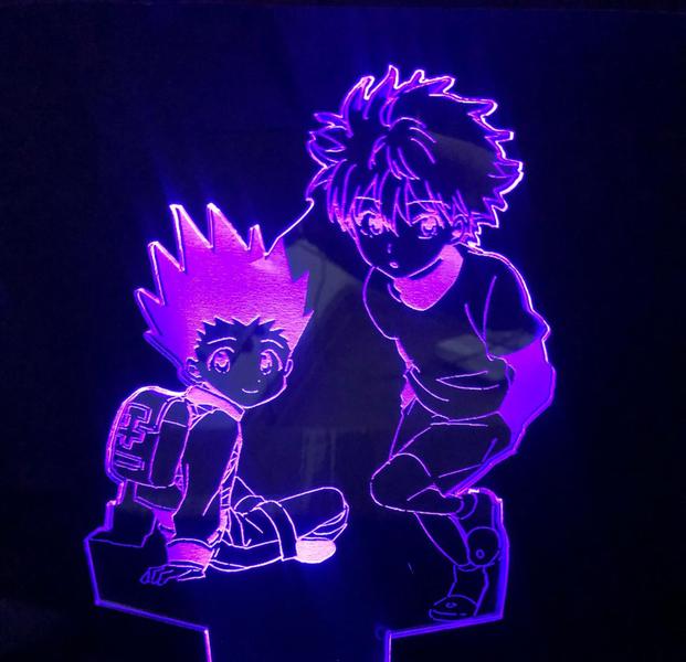 Imagem de Gon E Killua, Hunter X Hunter, Luminária Led 3d, 16 Cores, Anime, Decoração, Presente, Otaku