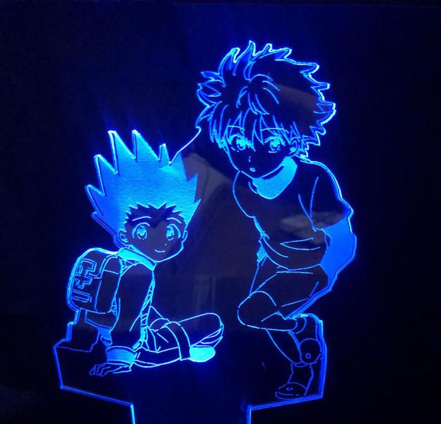 Imagem de Gon E Killua, Hunter X Hunter, Luminária Led 3d, 16 Cores, Anime, Decoração, Presente, Otaku