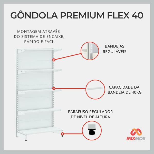 Imagem de Gôndola Amapá Continuação Centro 170 Premium Flex