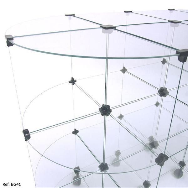 Imagem de Gôndola Modulado em Vidro - 1,20 x 1,30 x 0,60