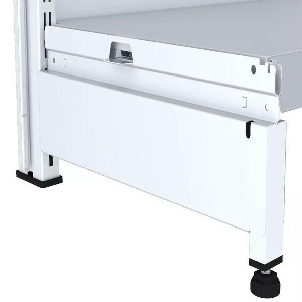 Gondola Parede 170 Fit Inicial Branco 5 Bandeja Pe Cinza - AMAPÁ Imagem de Gondola Parede 170 Fit Inicial Branco 5 Bandeja Pe Cinza