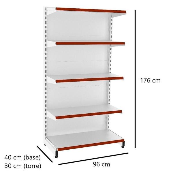 Imagem de Gôndola Parede Prateleira Lateral 1 Inicial