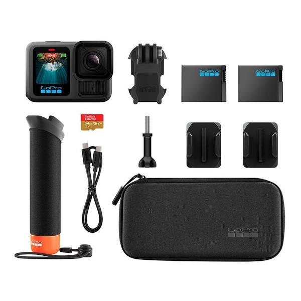 Imagem de GoPro HERO13 Black Bundle, 5,3K60, GPS, HDR, Á Prova d'água, Efeito Noturno, Preto - CHDRB-131-RW