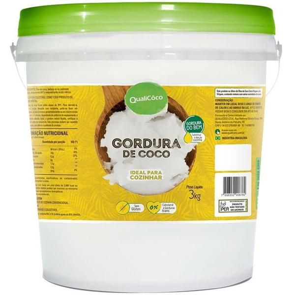 Imagem de Gordura de Coco Balde 3Kg Qualicôco