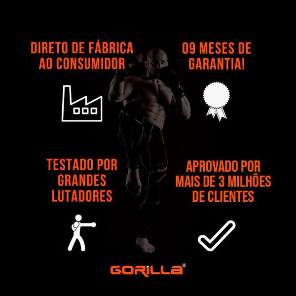 Imagem de Gorilla Saco De Pancada Profissional Reforçado 180 cm + Suporte De Parede Muay Thai Boxe Treino