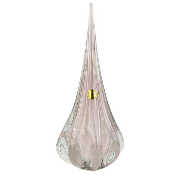 Imagem de Gota Decorativa Murano Rosa Bebê / Cristal Rosa Jade 40cm