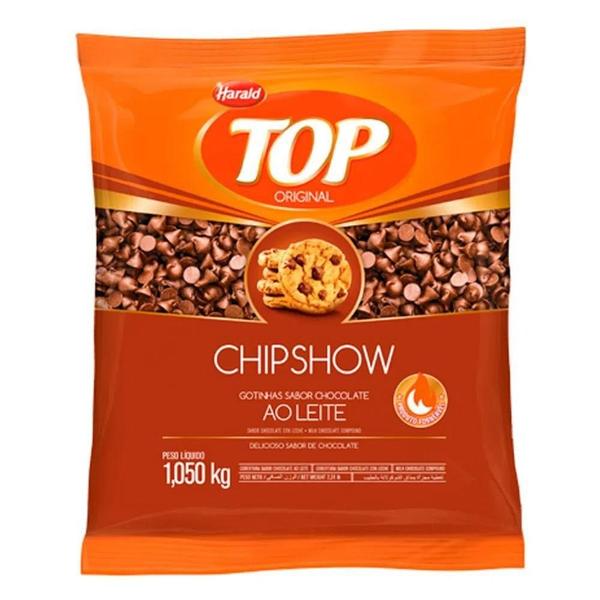 Imagem de Gotas Chocolate Forneáveis Ao Leite Chipshow 1,05Kg - Harald