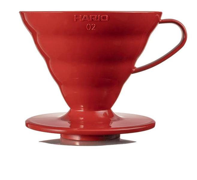 Imagem de Gotejador de café Hario V60 Plastic Pour Over Cone tamanho 02 vermelho