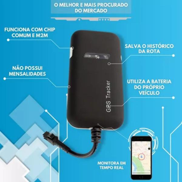 Imagem de Gps Rastreador Veicular Gsm Gprs Monitora Alerta Aplicativo