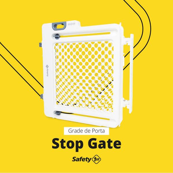 Imagem de Grade De Porta Para Bebê Cachorro Stop Gate Safety 1st White