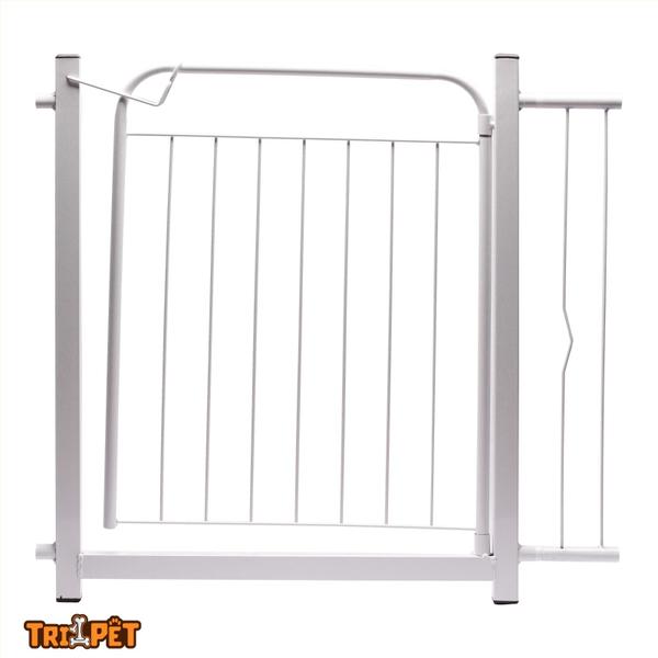 Imagem de Grade De Proteção para Pet Cães Para Portas Portão Até 80cm - Branco