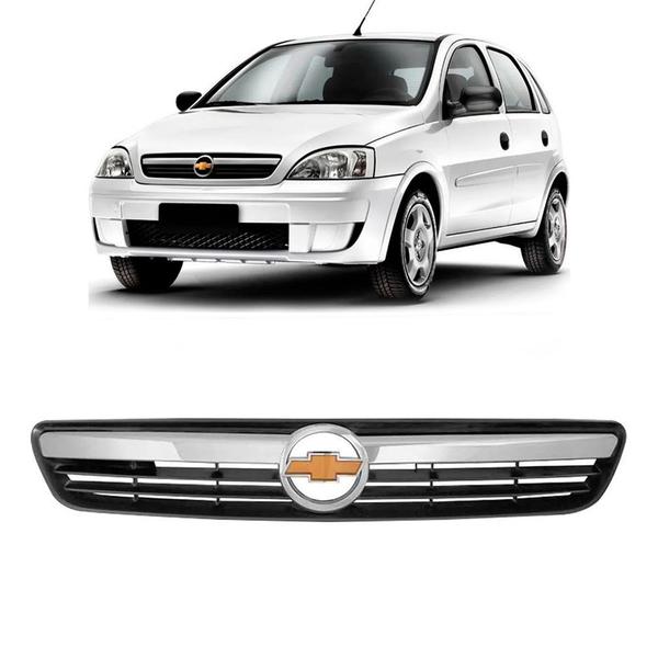 Imagem de Grade Dianteira Gm Corsa Hatch 2007 2008 2009 + Emblema