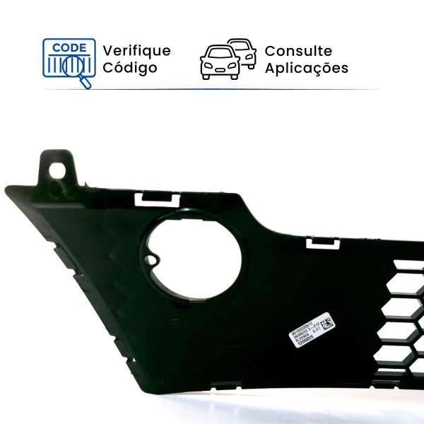 Imagem de Grade Dianteira Inferior do para-choque Original Fiat Palio e Strada Adventure 2013 2014 2015 2016 a 2020