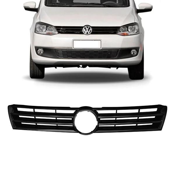 Imagem de Grade Dianteira Vw Fox 2010 2011 2012 Preta Black Piano