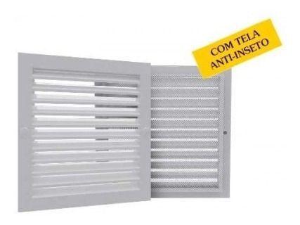 Imagem de Grade Encaixe Ventilação Quadrada 12x12cm Com Tela Westaflex