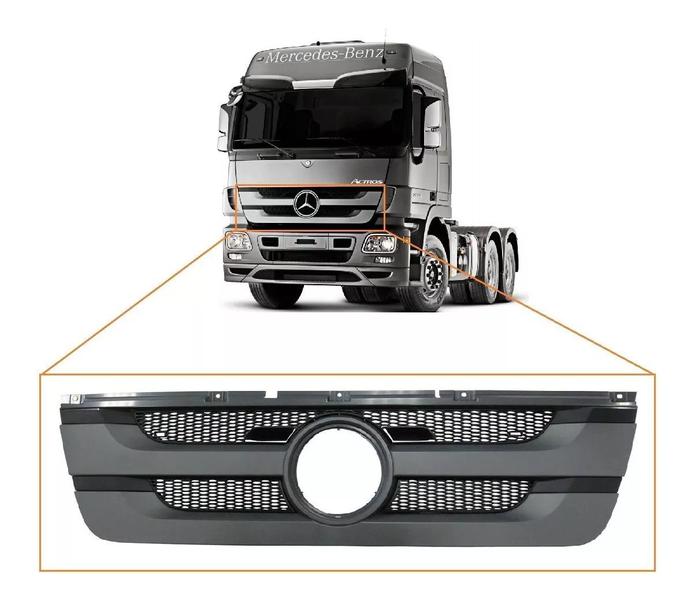 Imagem de Grade Frontal Caminhão MB Actros Cabine Baixa Sem Emblema