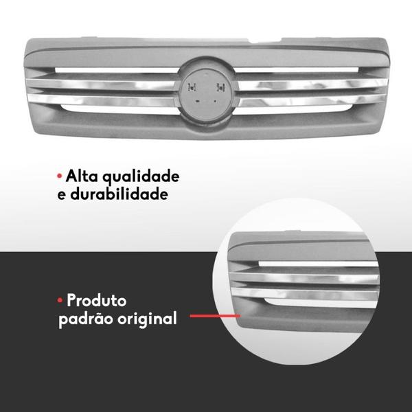 Imagem de Grade Parachoque Uno 2009 10 11 12 13 14 Cromado