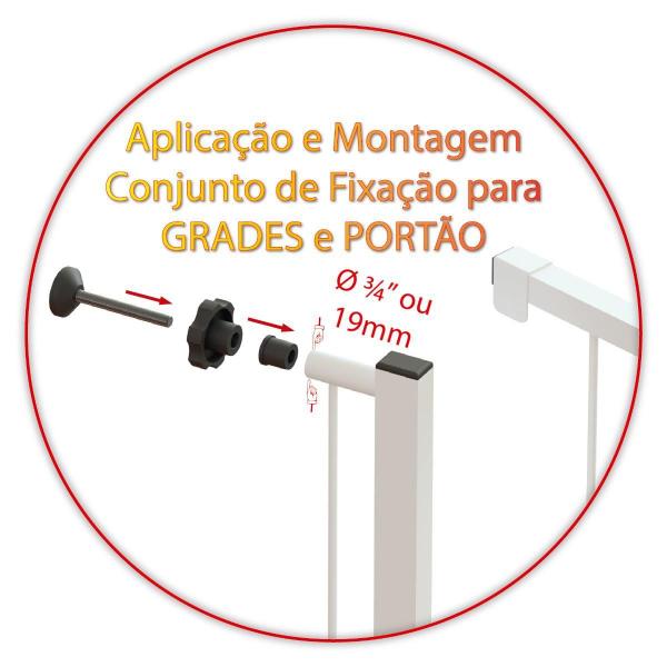 Imagem de Grade Portão Divisor Ambiente Multigrade 68 A 103 Cm Branco