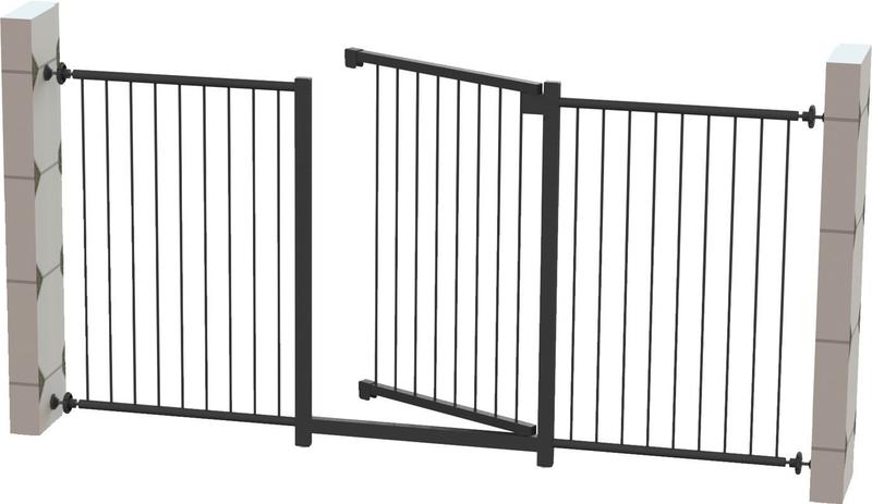 Grade Portão Multigrade MF1501 Preto Divisor de Ambientes - Multiforma Imagem de Grade Portão Multigrade MF1501 Preto Divisor de Ambientes