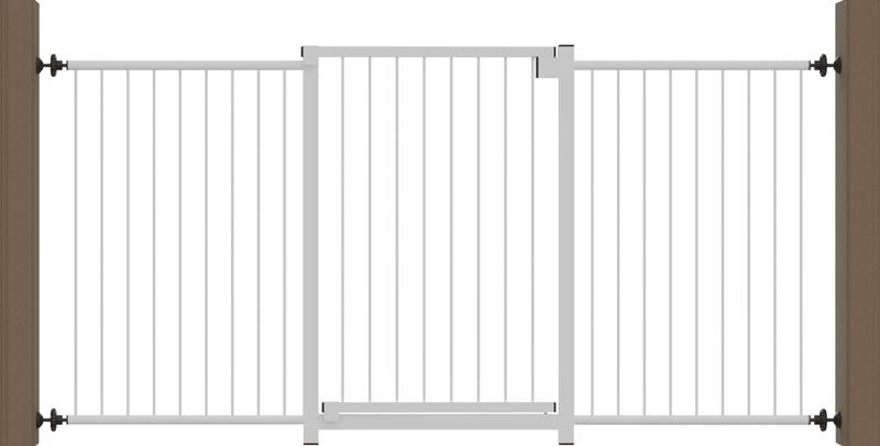Grade Portão Multigrade MF1503 Branco Divisor de Ambientes - Multiforma Imagem de Grade Portão Multigrade MF1503 Branco Divisor de Ambientes