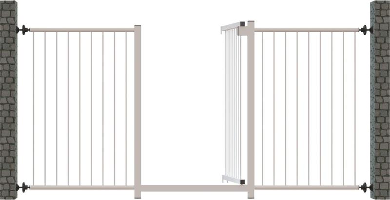Grade Portão Multigrade MF1503 Branco Divisor de Ambientes - Multiforma Imagem de Grade Portão Multigrade MF1503 Branco Divisor de Ambientes