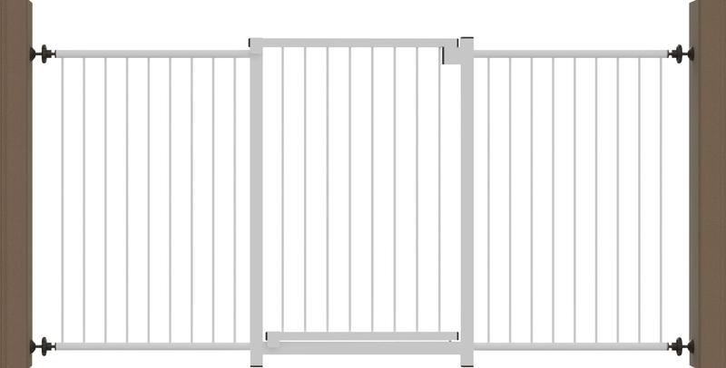 Grade Portão Multigrade MF1503 Branco Divisor de Ambientes - Multiforma Imagem de Grade Portão Multigrade MF1503 Branco Divisor de Ambientes