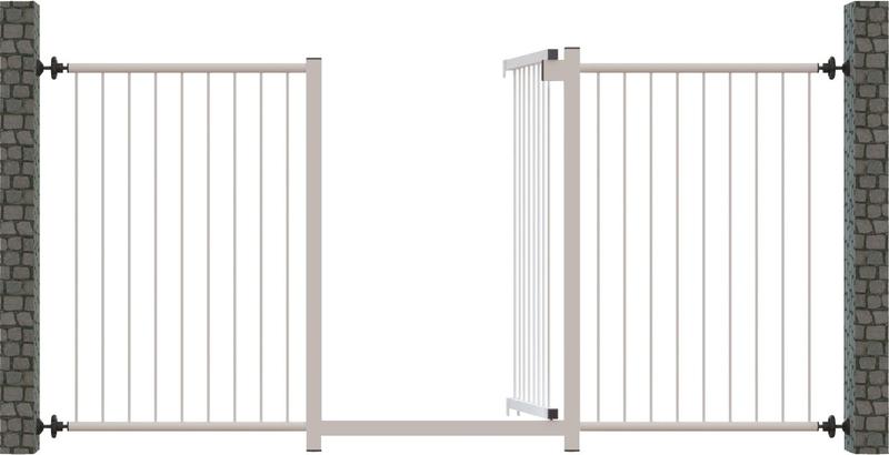 Grade Portão Multigrade MF1503 Branco Divisor de Ambientes - Multiforma Imagem de Grade Portão Multigrade MF1503 Branco Divisor de Ambientes
