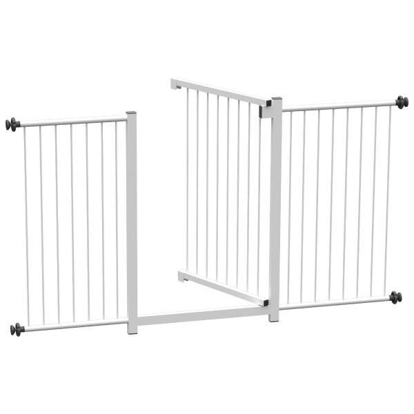 Grade Portão Pet Bebê Divisor Ambiente 133 A 138 Cm Branco - Multiforma Imagem de Grade Portão Pet Bebê Divisor Ambiente 133 A 138 Cm Branco