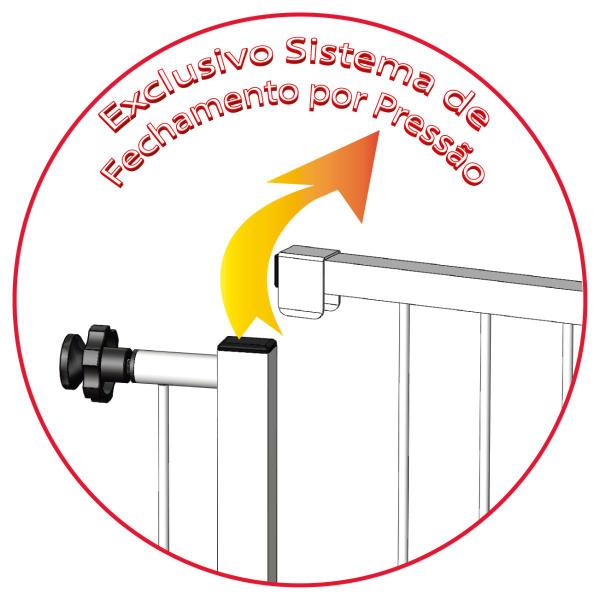 Imagem de Grade portãozinho divisor ambiente corredor 70 80 cm branco multigrade 