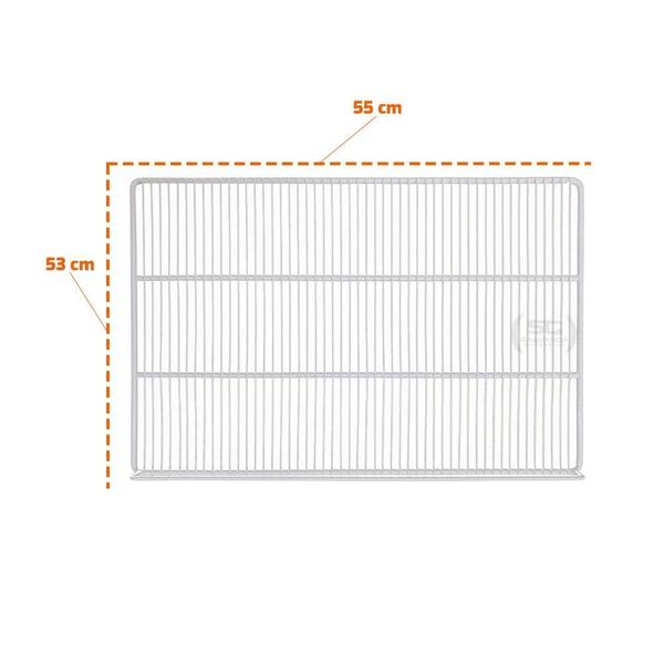 Imagem de Grade Prateleira Para Visa Vcce570 Modelo Injetado Branca 55x53 - Refrimate