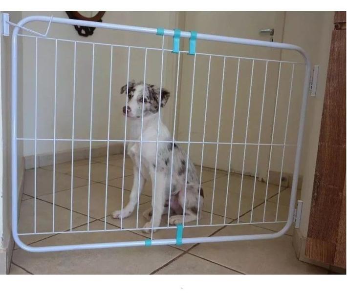 Imagem de Grade Proteção Portão Criança Cão Pet Bebe Expansivo 70 A 115 cm