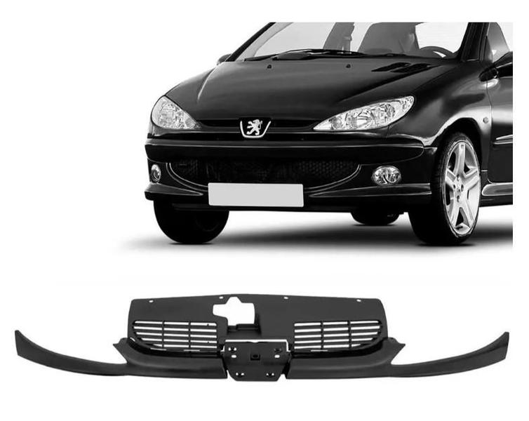 Imagem de Grade Superior Central Com Bigode Peugeot 206 / 1999 a 2011