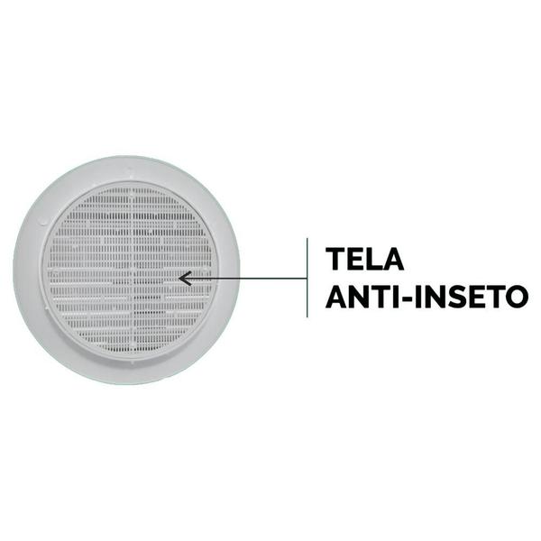 Imagem de Grade Ventilação AC&A Encaixe 200mm Tela Branca