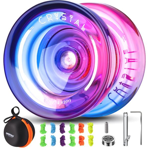 Imagem de Gradiente rosa roxo de cristal Yoyo MAGICYOYO K2 para crianças