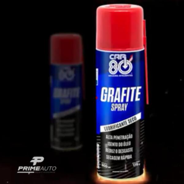 Imagem de Grafite Spray Car 80 Lubrificante a Seco 300ml Uso Geral 175g