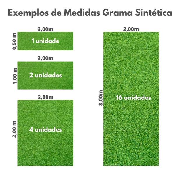 Imagem de Grama Sintética (0,5M) Decorativa Artificial 1,00M X 0,50Cm