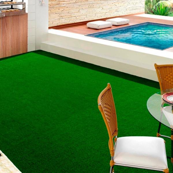 Grama Sintética 20mm Verde (8m²) Decorativa Área Externa Semelhante a Natural - NA GRAMA Imagem de Grama Sintética 20mm Verde (8m²) Decorativa Área Externa Semelhante a Natural