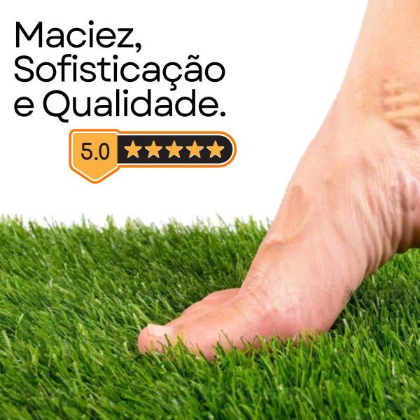 Imagem de Grama Sintética 22mm identica a natural (4m²) 2,00m x 2,00m Eurograss