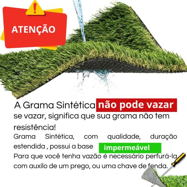 Imagem de Grama Sintética 22mm identica a natural (6m²) 2,00m x 3,00m  Eurograss