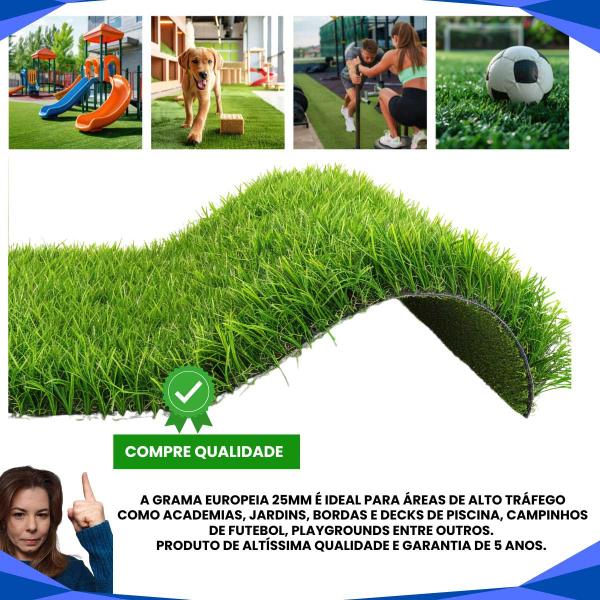 Grama Sintética 32mm Eurogarden (2m²) 2,00m x 1,00m - BECSHOP ONLINE Imagem de Grama Sintética 32mm Eurogarden (2m²) 2,00m x 1,00m