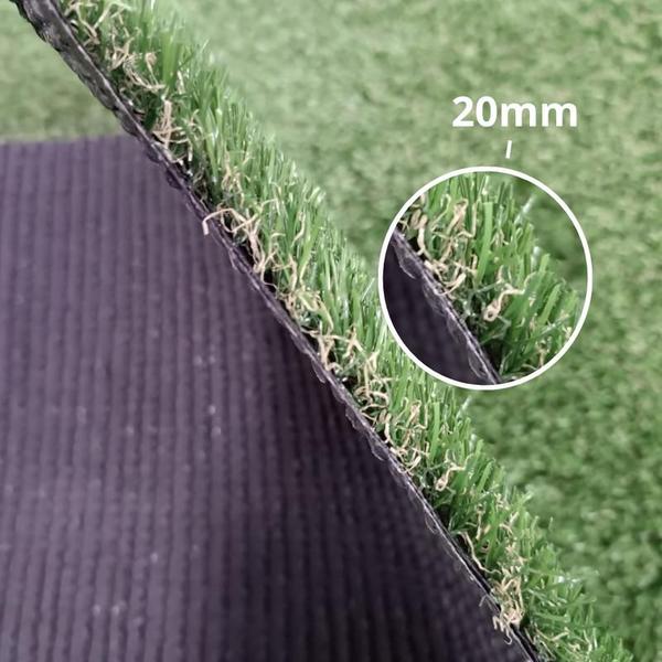 Grama Sintetica Artificial Premium cor Natural 20mm, 2x12mt - MOB CORES Imagem de Grama Sintetica Artificial Premium cor Natural 20mm, 2x12mt