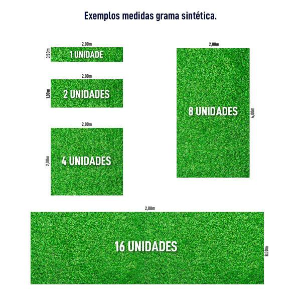 Imagem de Grama Sintética Colorida 12mm - Proteção UV - 1,00 x 0,50m